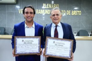 Flávio Nogueira e Flávio Nogueira Júnior são homenageados com Título de Cidadão Cajueirense